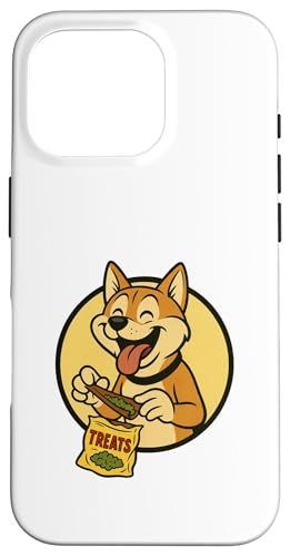Shiba Inu Treats Rolling Vintage Cartoon-Stil Hülle für iPhone 16 Pro von Treat Loving Cartoon Dogs