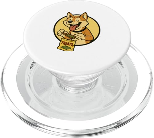 Shiba Inu Treats Rolling Vintage Cartoon-Stil PopSockets PopGrip für MagSafe Shiba Inu Treats Rolling Vintage Cartoon-Stil PopSockets PopGrip für MagSafe von Treat Loving Cartoon Dogs