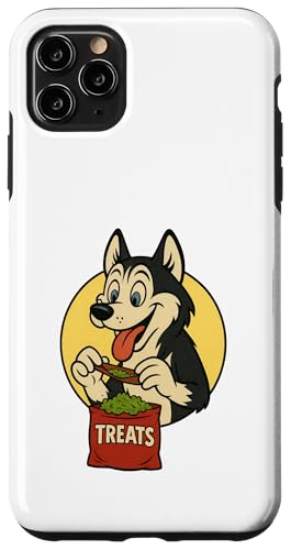 Sibirischer Husky Leckerbissen Rolling Vintage Cartoon Stil Husky Hülle für iPhone 11 Pro Max Sibirischer Husky Leckerbissen Rolling Vintage Cartoon Stil Husky Hülle für iPhone 11 Pro Max von Treat Loving Cartoon Dogs