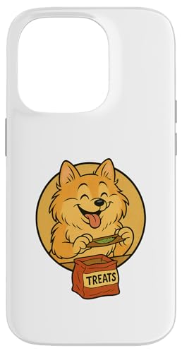 Zwergspitz-Leckereien, rollender Vintage-Cartoon-Stil Hülle für iPhone 14 Pro Zwergspitz-Leckereien, rollender Vintage-Cartoon-Stil Hülle für iPhone 14 Pro von Treat Loving Cartoon Dogs