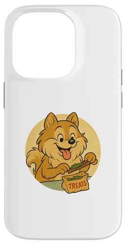 Zwergspitz-Leckereien, rollender Vintage-Cartoon-Stil Hülle für iPhone 14 Pro Zwergspitz-Leckereien, rollender Vintage-Cartoon-Stil Hülle für iPhone 14 Pro von Treat Loving Cartoon Dogs