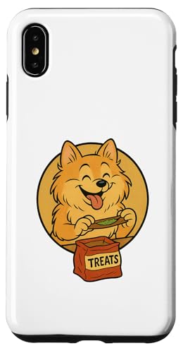 Zwergspitz-Leckereien, rollender Vintage-Cartoon-Stil Hülle für iPhone XS Max Zwergspitz-Leckereien, rollender Vintage-Cartoon-Stil Hülle für iPhone XS Max von Treat Loving Cartoon Dogs