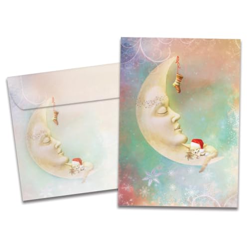 Tree-Free Greetings Christmas Cards and Envelopes, Holiday Card Set, 5 x 7 Inch Cards, Box Set of 10, Christmas Dreams, (HB93200) von Tree-Free Greetings