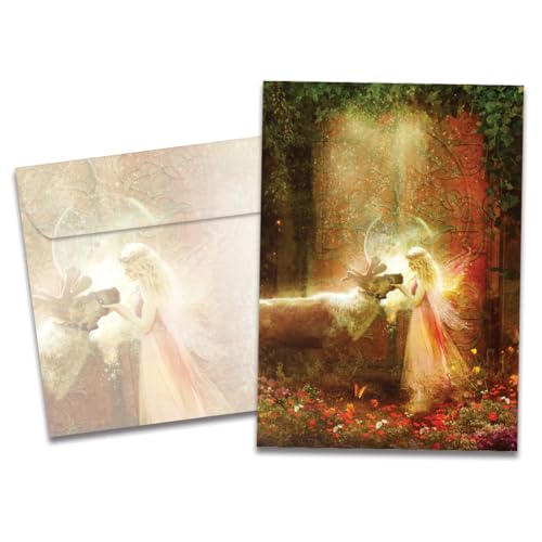Tree-Free Greetings Christmas Cards and Envelopes, Holiday Card Set, 5 x 7 Inch Cards, Box Set of 10, Gentle Kindness, (HB93246) von Tree-Free Greetings