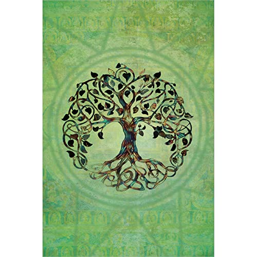 Tree-Free Greetings Eco-Friendly Buddha-Themed Notecard Set with Envelopes, Made in the USA with 100% Recycled Paper in a Solar Powered Facility, Tree of Life, Pack of 12 (FS56951) von Tree-Free Greetings