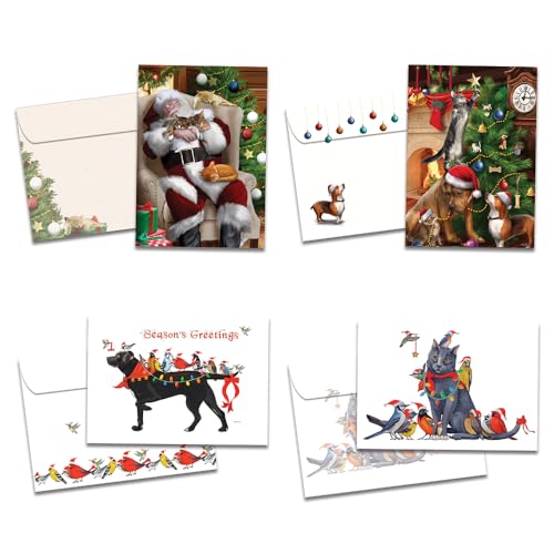 Tree-Free Greetings Festive Friends GP54097 Weihnachtskarten, 12,7 x 17,8 cm, mit passenden Umschlägen, hergestellt in den USA, 100% recyceltes Papier, 16 Stück Tree-Free Greetings Festive Friends GP54097 Weihnachtskarten, 12,7 x 17,8 cm, mit passenden Umschlägen, hergestellt in den USA, 100% recyceltes Papier, 16 Stück von Tree-Free Greetings