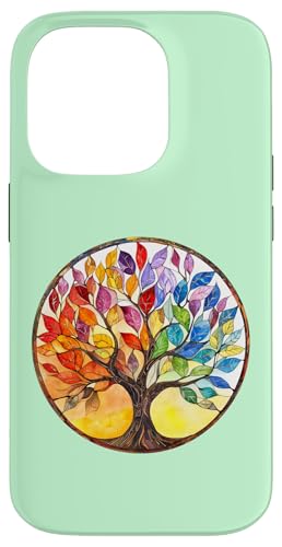 Aquarell-Kunst, Regenbogen-Baum des Lebens, künstlerischer Boho Hülle für iPhone 14 Pro Aquarell-Kunst, Regenbogen-Baum des Lebens, künstlerischer Boho Hülle für iPhone 14 Pro von Tree Roots Collective