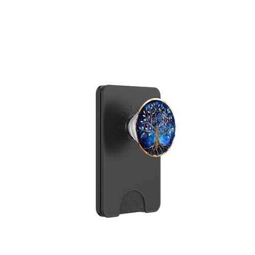 Baum des Lebens Symbol der Wurzeln, blauer Sternenhimmel PopSockets PopWallet für MagSafe Baum des Lebens Symbol der Wurzeln, blauer Sternenhimmel PopSockets PopWallet für MagSafe von Tree Roots Collective