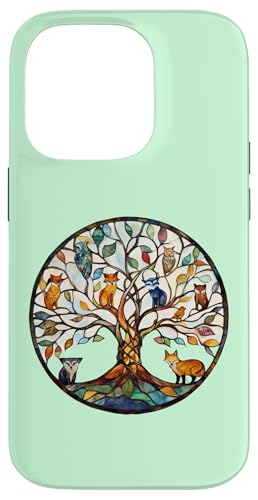 Baum des Lebens Symbol mit Knoten Design, niedliche Tiere Hülle für iPhone 14 Pro Baum des Lebens Symbol mit Knoten Design, niedliche Tiere Hülle für iPhone 14 Pro von Tree Roots Collective