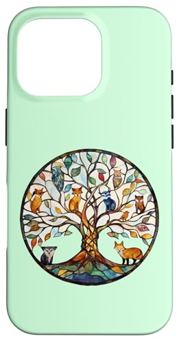 Baum des Lebens Symbol mit Knoten Design, niedliche Tiere Hülle für iPhone 16 Pro Baum des Lebens Symbol mit Knoten Design, niedliche Tiere Hülle für iPhone 16 Pro von Tree Roots Collective