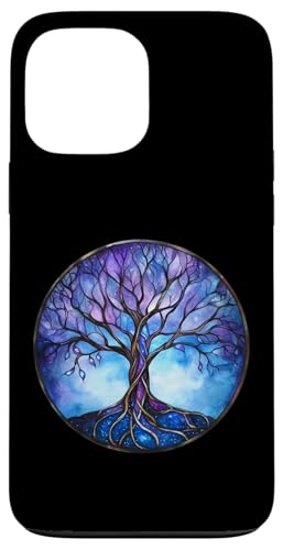 Blaues Baum des Lebens Symbol mit Knotenmuster Hülle für iPhone 13 Pro Max Blaues Baum des Lebens Symbol mit Knotenmuster Hülle für iPhone 13 Pro Max von Tree Roots Collective