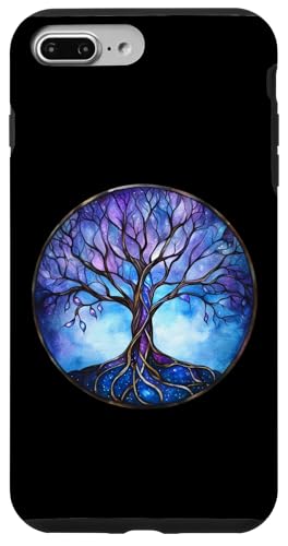 Blaues Baum des Lebens Symbol mit Knotenmuster Hülle für iPhone 7 Plus/8 Plus Blaues Baum des Lebens Symbol mit Knotenmuster Hülle für iPhone 7 Plus/8 Plus von Tree Roots Collective