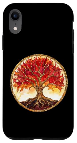 Feuriger Baum des Lebens, lebendige Flamme, Wurzeln Hülle für iPhone XR Feuriger Baum des Lebens, lebendige Flamme, Wurzeln Hülle für iPhone XR von Tree Roots Collective
