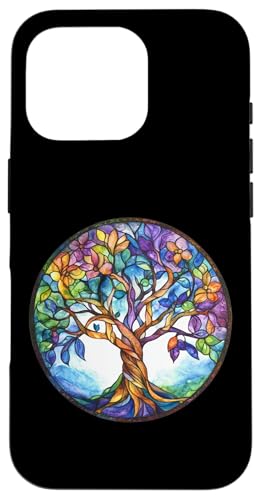 Keltischer Baum des Lebens Symbol mit Knotenmuster Hülle für iPhone 16 Pro von Tree Roots Collective