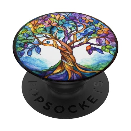 Keltischer Baum des Lebens Symbol mit Knotenmuster PopSockets Klebender PopGrip Keltischer Baum des Lebens Symbol mit Knotenmuster PopSockets Klebender PopGrip von Tree Roots Collective