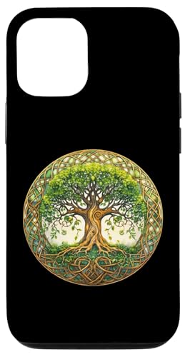 Keltisches Lebensbaum-Symbol mit Knotenmuster Hülle für iPhone 12/12 Pro Keltisches Lebensbaum-Symbol mit Knotenmuster Hülle für iPhone 12/12 Pro von Tree Roots Collective