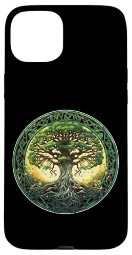Keltisches Lebensbaum-Symbol mit Knotenmuster Hülle für iPhone 15 Plus Keltisches Lebensbaum-Symbol mit Knotenmuster Hülle für iPhone 15 Plus von Tree Roots Collective