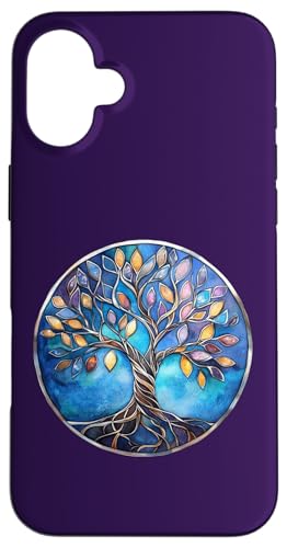 Keltisches Lebensbaum-Symbol mit Knotenmuster Hülle für iPhone 16 Plus Keltisches Lebensbaum-Symbol mit Knotenmuster Hülle für iPhone 16 Plus von Tree Roots Collective