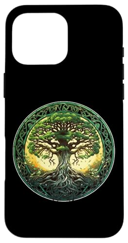 Keltisches Lebensbaum-Symbol mit Knotenmuster Hülle für iPhone 16 Pro Max Keltisches Lebensbaum-Symbol mit Knotenmuster Hülle für iPhone 16 Pro Max von Tree Roots Collective