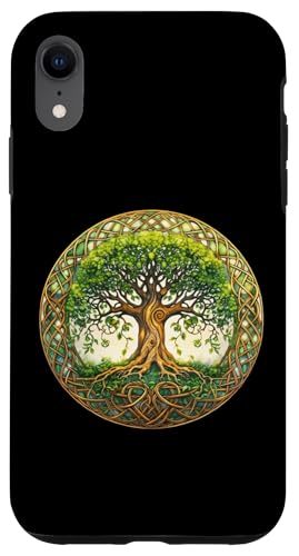 Keltisches Lebensbaum-Symbol mit Knotenmuster Hülle für iPhone XR Keltisches Lebensbaum-Symbol mit Knotenmuster Hülle für iPhone XR von Tree Roots Collective