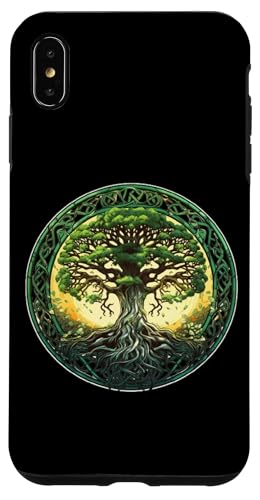 Keltisches Lebensbaum-Symbol mit Knotenmuster Hülle für iPhone XS Max von Tree Roots Collective