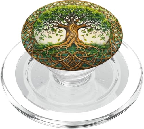 Keltisches Lebensbaum-Symbol mit Knotenmuster PopSockets PopGrip für MagSafe Keltisches Lebensbaum-Symbol mit Knotenmuster PopSockets PopGrip für MagSafe von Tree Roots Collective