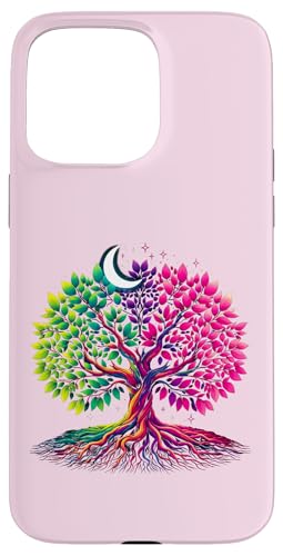 Keltisches Lebensbaum-Symbol mit Knotenwerk, Mondphasen Hülle für iPhone 15 Pro Max Keltisches Lebensbaum-Symbol mit Knotenwerk, Mondphasen Hülle für iPhone 15 Pro Max von Tree Roots Collective