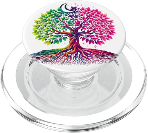 Keltisches Lebensbaum-Symbol mit Knotenwerk, Mondphasen PopSockets PopGrip für MagSafe Keltisches Lebensbaum-Symbol mit Knotenwerk, Mondphasen PopSockets PopGrip für MagSafe von Tree Roots Collective