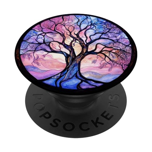 Mystisches Baum des Lebens Symbol mit Knotenmuster PopSockets Klebender PopGrip Mystisches Baum des Lebens Symbol mit Knotenmuster PopSockets Klebender PopGrip von Tree Roots Collective