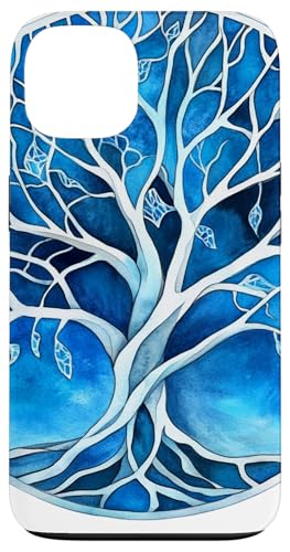 Mystisches blaues Lebensbaum-Kreis-Design Hülle für iPhone 13 Mystisches blaues Lebensbaum-Kreis-Design Hülle für iPhone 13 von Tree Roots Collective