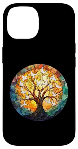 Taube, Vögel, Lebensbaum Symbol mit Knotenmuster Hülle für iPhone 14 Taube, Vögel, Lebensbaum Symbol mit Knotenmuster Hülle für iPhone 14 von Tree Roots Collective
