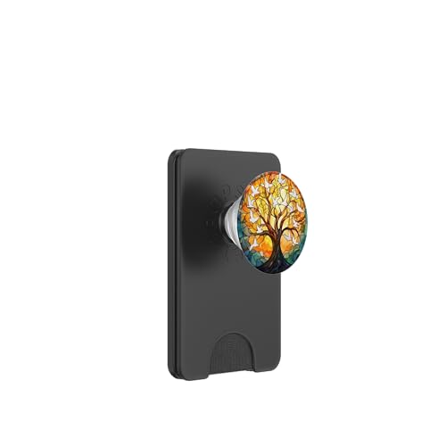 Taube, Vögel, Lebensbaum Symbol mit Knotenmuster PopSockets PopWallet für MagSafe Taube, Vögel, Lebensbaum Symbol mit Knotenmuster PopSockets PopWallet für MagSafe von Tree Roots Collective