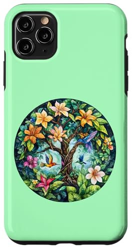 Tropischer Lebensbaum mit Kolibris und Blumen Hülle für iPhone 11 Pro Max Tropischer Lebensbaum mit Kolibris und Blumen Hülle für iPhone 11 Pro Max von Tree Roots Collective