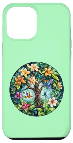 Tropischer Lebensbaum mit Kolibris und Blumen Hülle für iPhone 12 Pro Max Tropischer Lebensbaum mit Kolibris und Blumen Hülle für iPhone 12 Pro Max von Tree Roots Collective