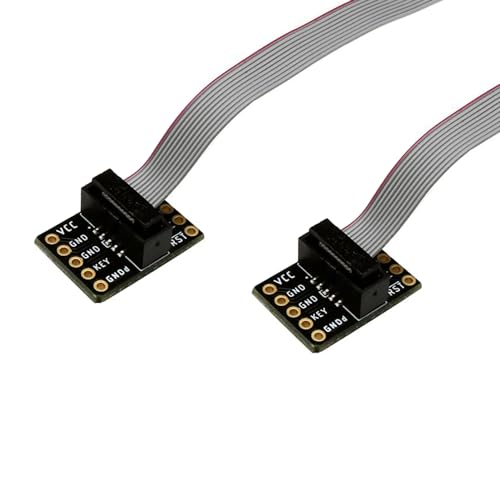 Treedix 1,27 mm JTAG SWD Breakout Board mit 10-poligen SWD-Kabeln, SWD-Kabel-Breakout-Board für J-Link, Jtag Debug von Treedix