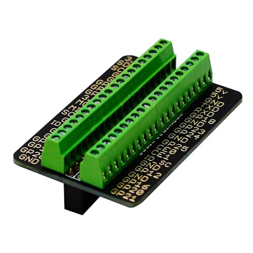 Treedix RPi GPIO Terminal Block Breakout Board Modul Erweiterungsplatine Kompatibel mit Raspberry Pi 4B/3B+/3B/2B/Zero/Zero W von Treedix