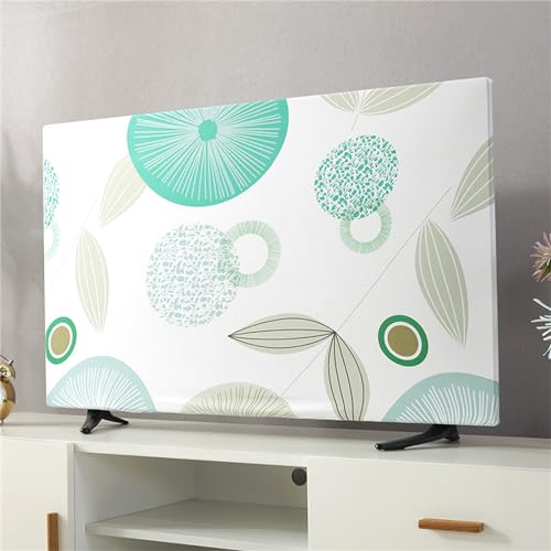Treer TV Abdeckung Staubschutzhülle, Hülle Bezug für Fernsehen Schutzhülle Universal Fernseher Hülle Elastisch Staubschutz für 19-70 Zoll TV/PC-Bildschirme (Skandinavien,70 Zoll) von Treer