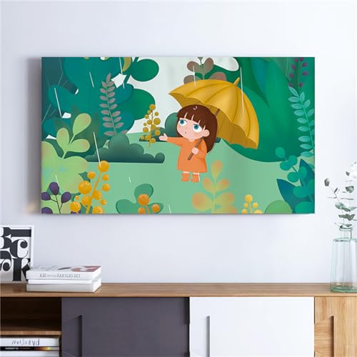 Treer TV Abdeckung Staubschutzhülle, Hülle Bezug für Fernsehen Schutzhülle Universal Fernseher Hülle Elastisch Staubschutz für 22-75 Zoll TV/PC-Bildschirme (Regenwald,47 Zoll) von Treer
