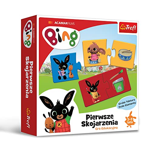 Trefl - Bing Erste Assoziationen - Lehrpuzzle für die Kleinen, Benennen und Klassifizieren von Gegenständen, Helden Märchen Bing, Dicke Pappe, Großteile, Bildungsspiel für Kinder ab 2 Jahren Trefl - Bing Erste Assoziationen - Lehrpuzzle für die Kleinen, Benennen und Klassifizieren von Gegenständen, Helden Märchen Bing, Dicke Pappe, Großteile, Bildungsspiel für Kinder ab 2 Jahren von Trefl