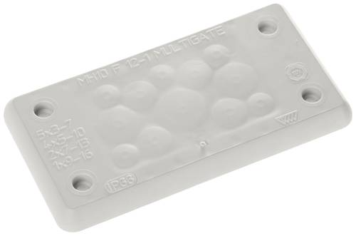 Trelleborg MH-10 F 12-1 LIGHT GREY UL94 V-0 IP65 | TPE | Screw Durchführungsplatte TPE Grau 1St. Trelleborg MH-10 F 12-1 LIGHT GREY UL94 V-0 IP65 | TPE | Screw Durchführungsplatte TPE Grau 1St. von Trelleborg