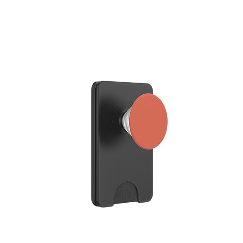 Einfarbige Farbe Terrakotta-Rot PopSockets PopWallet für MagSafe von Trend Color Red Shades Palette Monochrome Design
