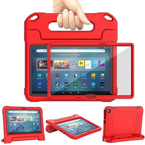 TrendGate Tablet 11 Hülle für Kinder, leichte stoßfeste Hülle mit Griff und Ständer Integrierter Displayschutz für 11 Zoll Display Tablet, Nicht für iPad 11'' – Rot von TrendGate