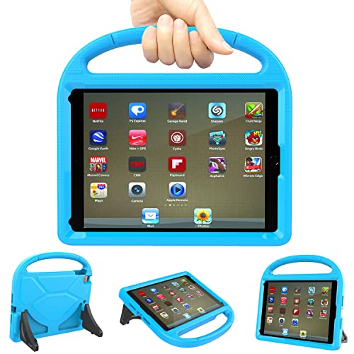 iPad 9,7 Hülle für Kinder 2018/2017 iPad 6./5. Generation Hülle –TrendGate Leichte stoßfeste iPad Hülle für Kinder mit Griff und Ständer für iPad Air/iPad Air 2/iPad Pro 9,7 Zoll Tablet – Blau von TrendGate