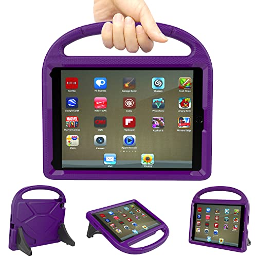 iPad 9,7 Hülle für Kinder 2018/2017 iPad 6./5. Generation Hülle –TrendGate Leichte stoßfeste iPad Hülle für Kinder mit Griff und Ständer für iPad Air/iPad Air 2/iPad Pro 9,7 Zoll Tablet – Lila von TrendGate
