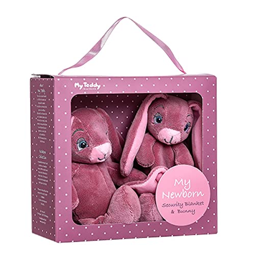 Trendenz My Teddy Giftbox Comforter & Small Rabbit – Rosa (28-NBPG-1) von Trendenz