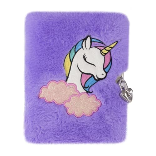 Trendenz Tinka 803733 Plüsch-Tagebuch mit Schloss, Einhorn von Trendenz