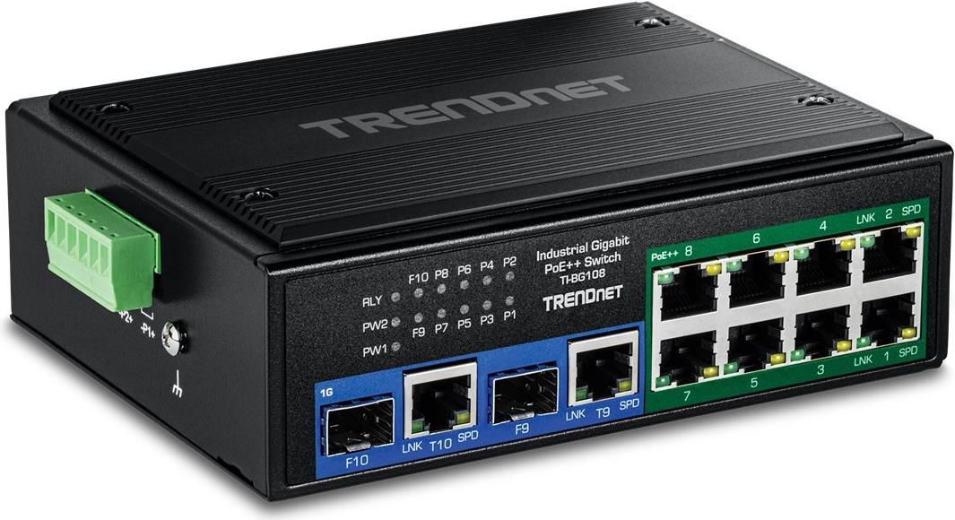 TRENDnet 10-PORT INDUSTRIAL GIGABIT 400W - Switch - 1 Gbps (TI-BG108) von Trendnet