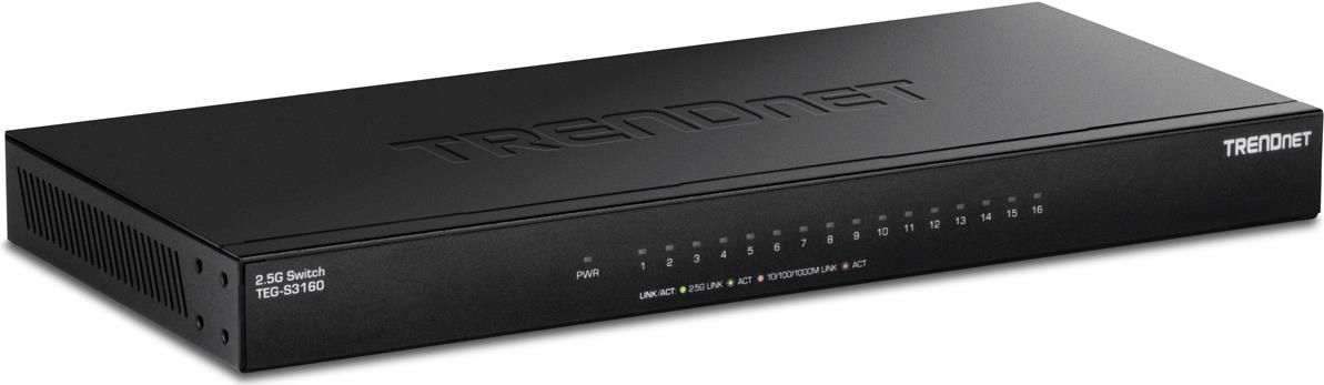 TRENDnet 16-PORT UNMANAGED 2.5G DESKTOP (TEG-S3160) von Trendnet