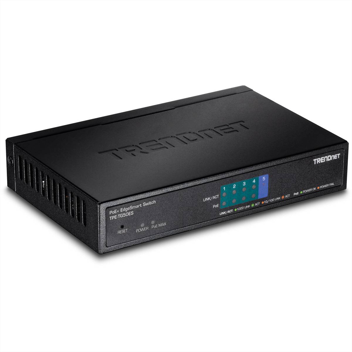 TRENDnet 5-Port Gigabit EdgeSmart PoE+ Switch (31W) von Trendnet