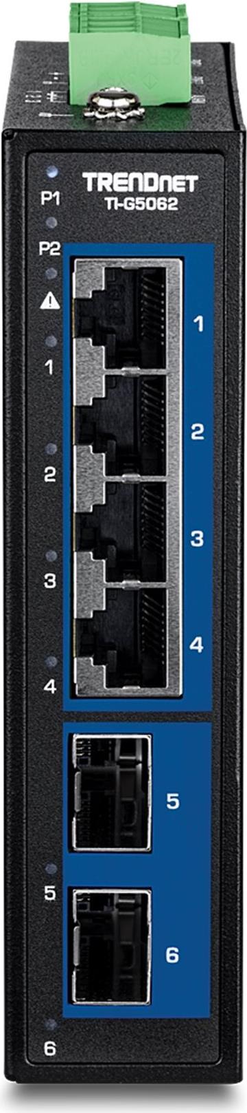 TRENDnet 6-PORT INDUSTRIAL 2.5G DIN-RAIL - Switch (TI-G5062) von Trendnet